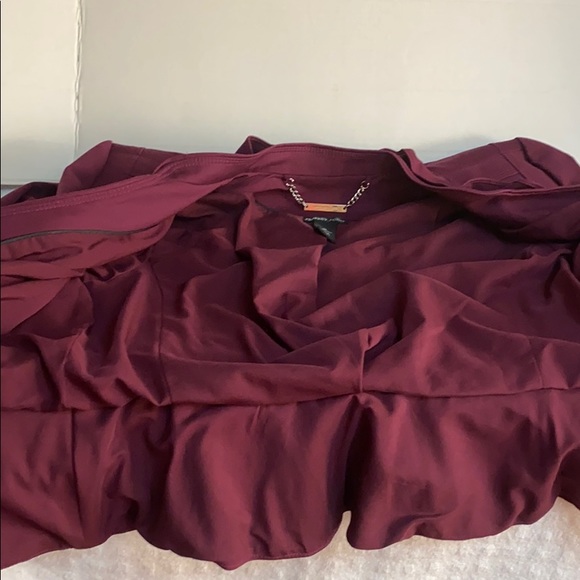 WHITE HOUSE BLACK MARKET MAROON BLAZER JACKET - Picture 7 of 9